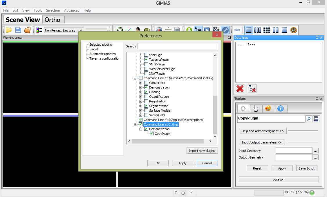 COPYPLUGIN CTK GIMIAS