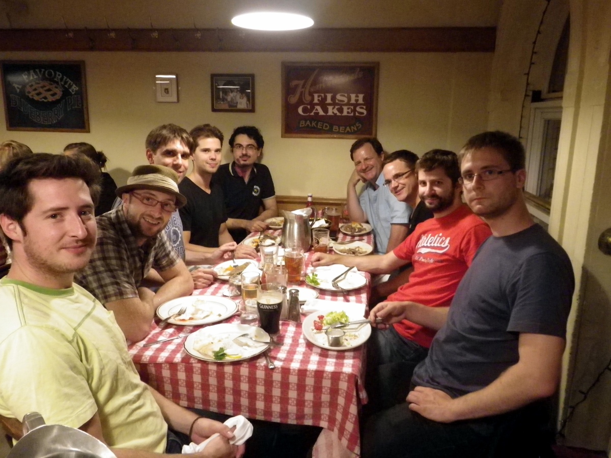 Great dinner at after some intense hacking