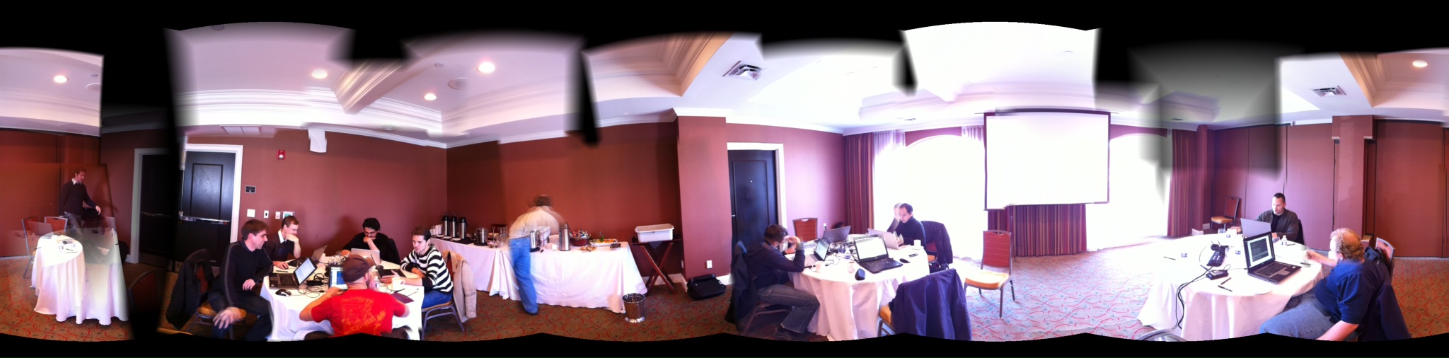 Panorama of the hackfest room!