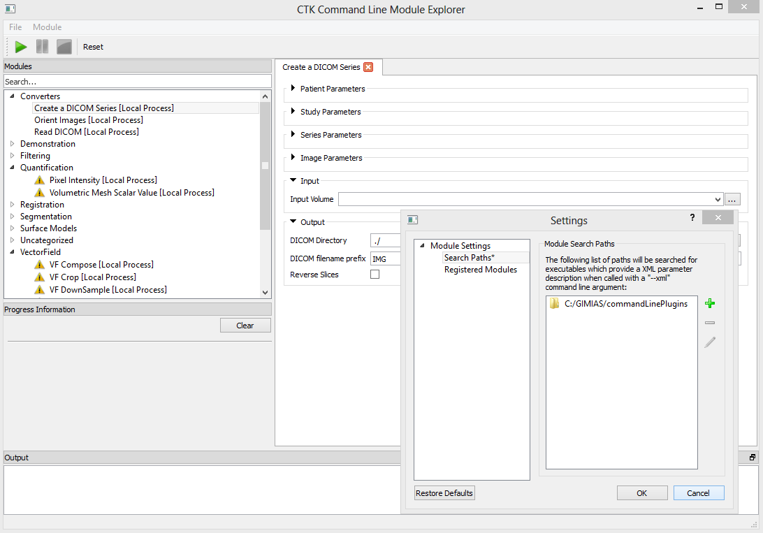 GIMIAS CLPs on CTK CLME